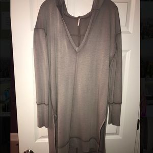 Free People, long sleeve sweatshirt tunic